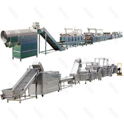 High quality fully automatic potato chips making machine production line for french fries making